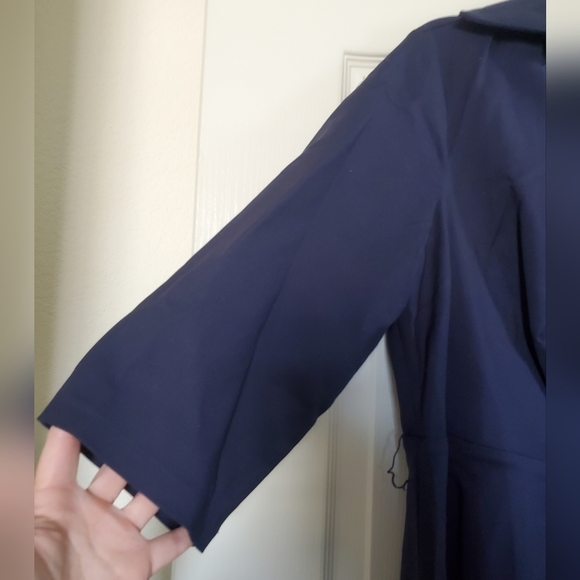 Modcloth Liza Luxe Navy Blue Masquerade Belted Shift Dress w/ Sequins, Size 1X - Picture 6 of 14